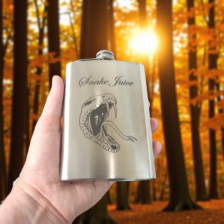 8oz Snake Juice Stainless Steel Flask