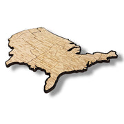 Detailed 50 State map with cities Puzzle - 26x18 Inches - 52 Piece Wood