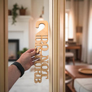 Do Not Disturb Door sign Raw Wood 15x3inches
