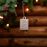 Ornament - Insert Coin to Play - Raw Wood 1x2in