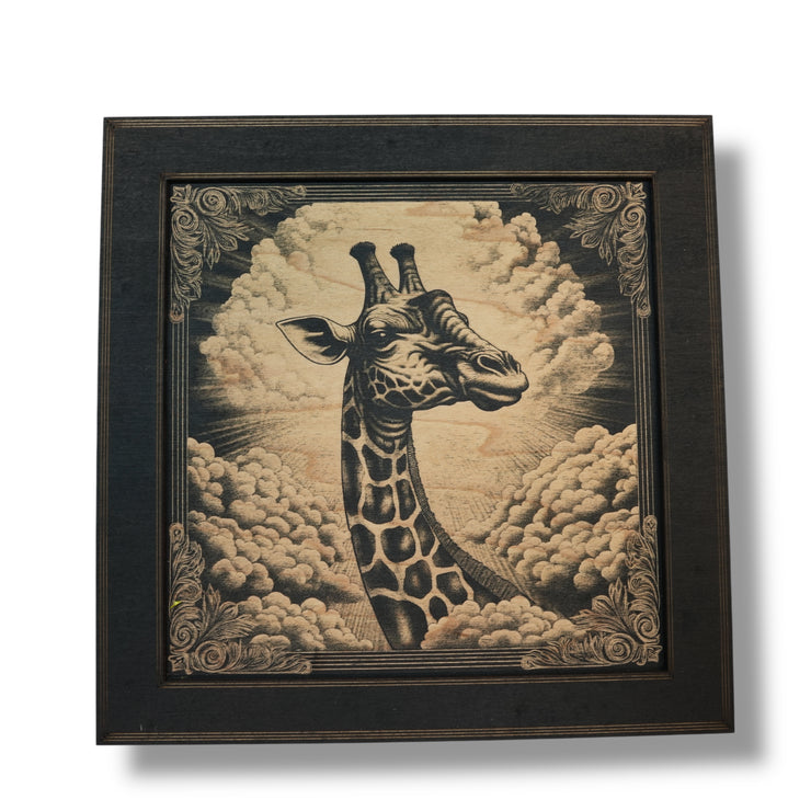 Framed Art - CUSTOM - Giraffe SET of 3 Pictures
