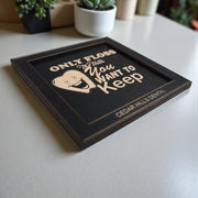 Framed Art - PERSONALIZED - CUSTOM - Only floss the Teeth you want to keep - Dentist