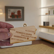 Ornament - CUSTOM - Pennsylvania State with Cities
