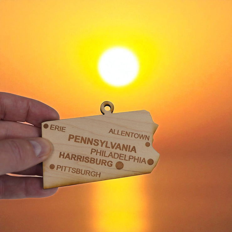 Ornament - CUSTOM - Pennsylvania State with Cities