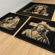 Framed Art - CUSTOM - Jesus SET of 3 Pictures