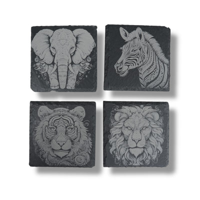 Coaster - Slate - Fancy Animals - SET OF 4