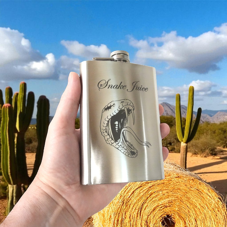 8oz Snake Juice Stainless Steel Flask