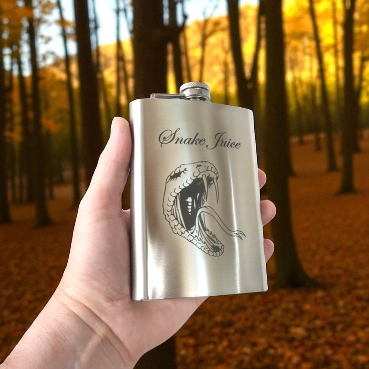 8oz Snake Juice Stainless Steel Flask