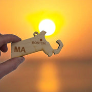 Ornament - CUSTOM - Massachusetts State with Cities