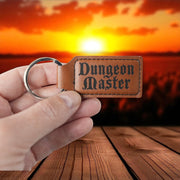 Keychain - Rectangle - Dungeon Master - Leather