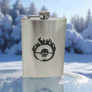 8oz Skull Branding Stainless Steel Flask