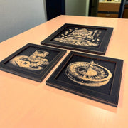 Framed Art - CUSTOM - Casino Gambling Game Room SET of 3 Pictures