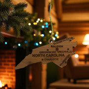 Ornament - CUSTOM - North Carolina State with Cities