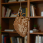 Ornament - Heart - Raw Wood 3x4in