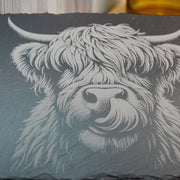 Sign - Slate - Highland Cow - 12x7in