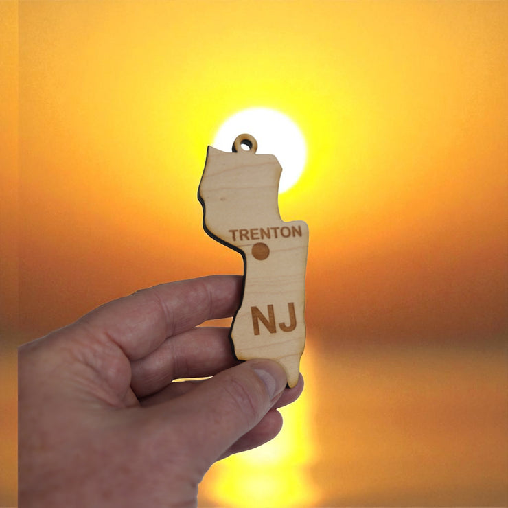 Ornament - CUSTOM - New Jersey State with Cities