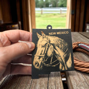 Ornament - Black - Nebraska with Horse