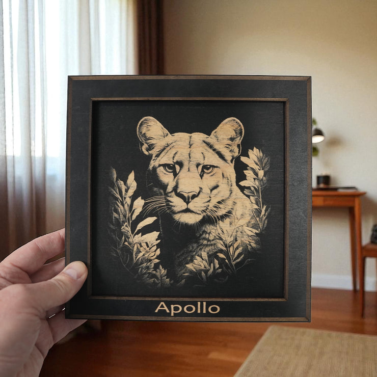 Framed Art - PERSONALIZED - CUSTOM - Panther