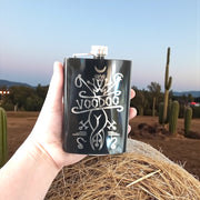 8oz BLACK Voodoo Flask