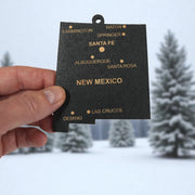 Ornament - CUSTOM - New Mexico State with Cities