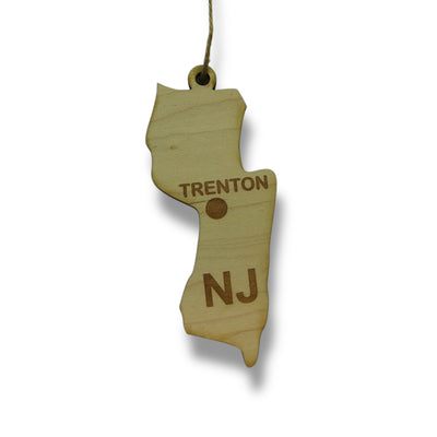 Ornament - CUSTOM - New Jersey State with Cities