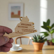 Ornament - CUSTOM - Virginia State with Cities