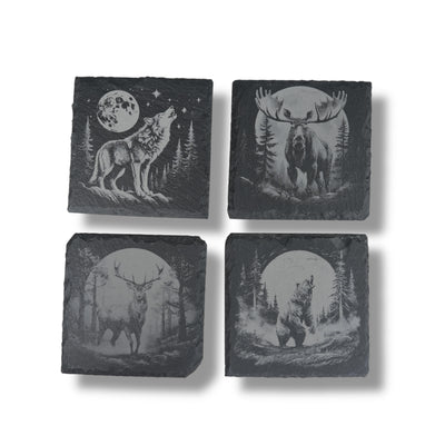 Coaster - Slate - Woods at Night - SET of 4