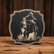 Sign - Black - Worlds most awesome son with dirtbike