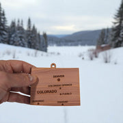 Ornament - CUSTOM - Colorado State with Cities