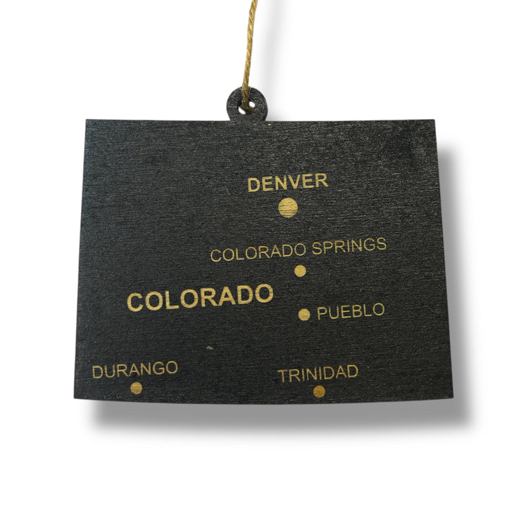 Ornament - CUSTOM - Colorado State with Cities