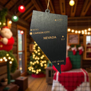 Ornament - CUSTOM - Nevada State with Cities