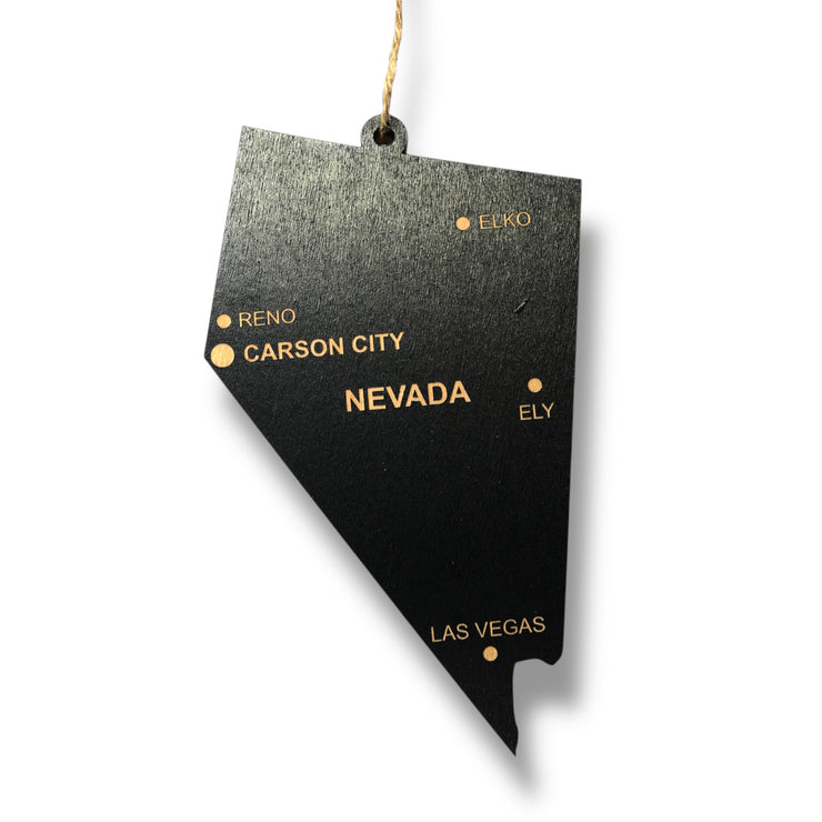 Ornament - CUSTOM - Nevada State with Cities