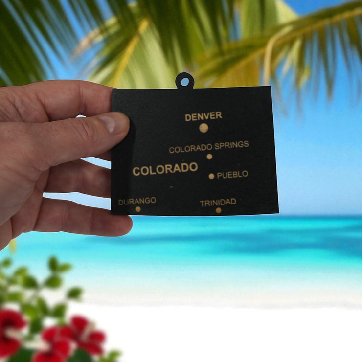 Ornament - CUSTOM - Colorado State with Cities