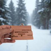 Ornament - CUSTOM - North Dakota State with Cities