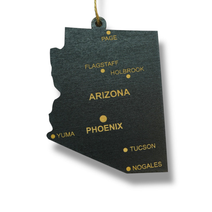 Ornament - CUSTOM - Arizona State with Cities