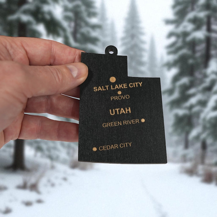 Ornament - CUSTOM - Utah State with Cities