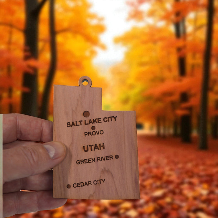 Ornament - CUSTOM - Utah State with Cities