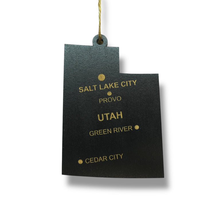 Ornament - CUSTOM - Utah State with Cities