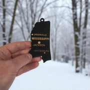 Ornament - CUSTOM - Mississippi State with Cities
