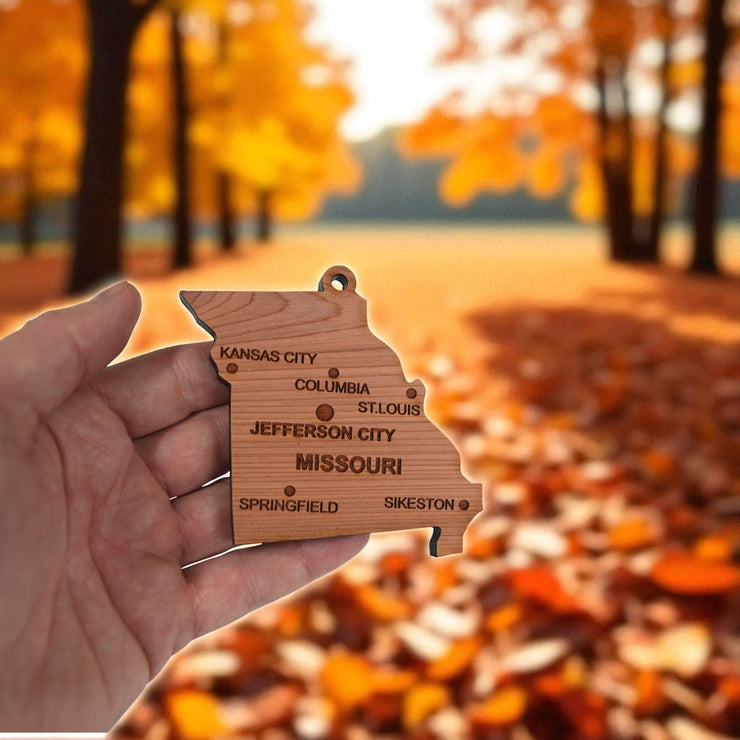 Ornament - CUSTOM - Missouri State with Cities