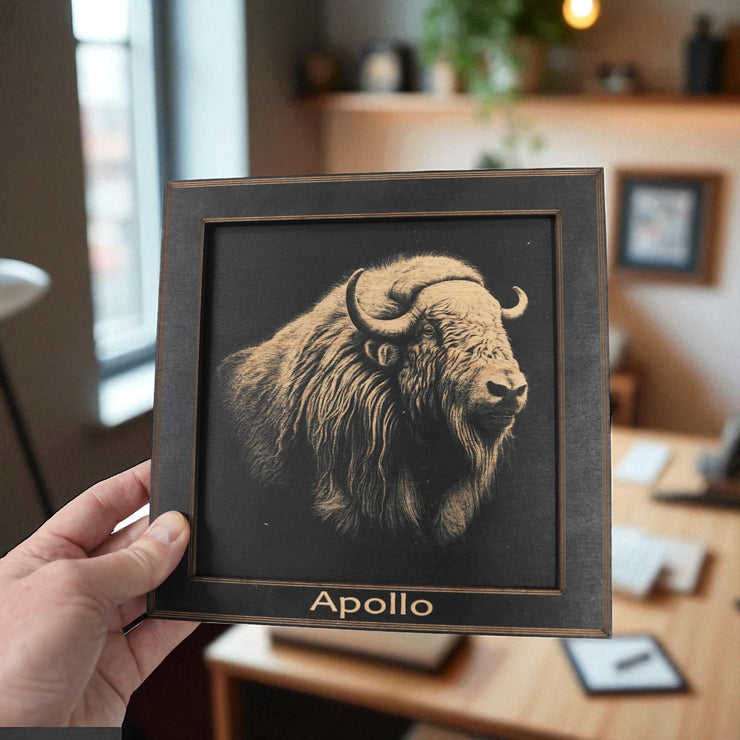 Framed Art - PERSONALIZED - CUSTOM - Musk Ox