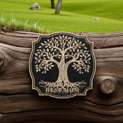 Sign - Black - Worlds best mom celtic tree of life