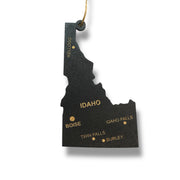 Ornament - CUSTOM - Idaho State with Cities
