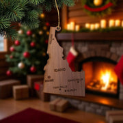 Ornament - CUSTOM - Idaho State with Cities