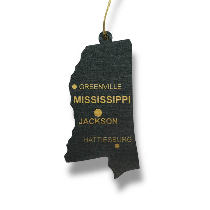 Ornament - CUSTOM - Mississippi State with Cities