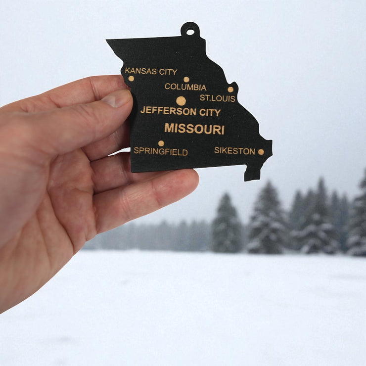 Ornament - CUSTOM - Missouri State with Cities