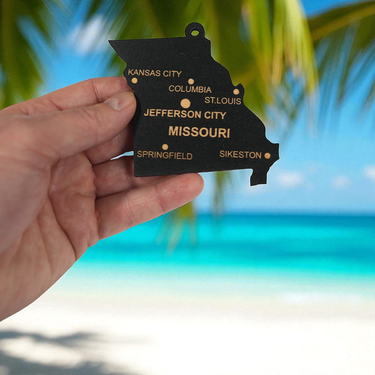 Ornament - CUSTOM - Missouri State with Cities