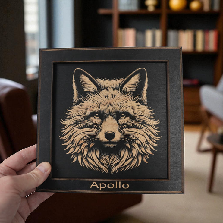 Framed Art - PERSONALIZED - CUSTOM - Fox