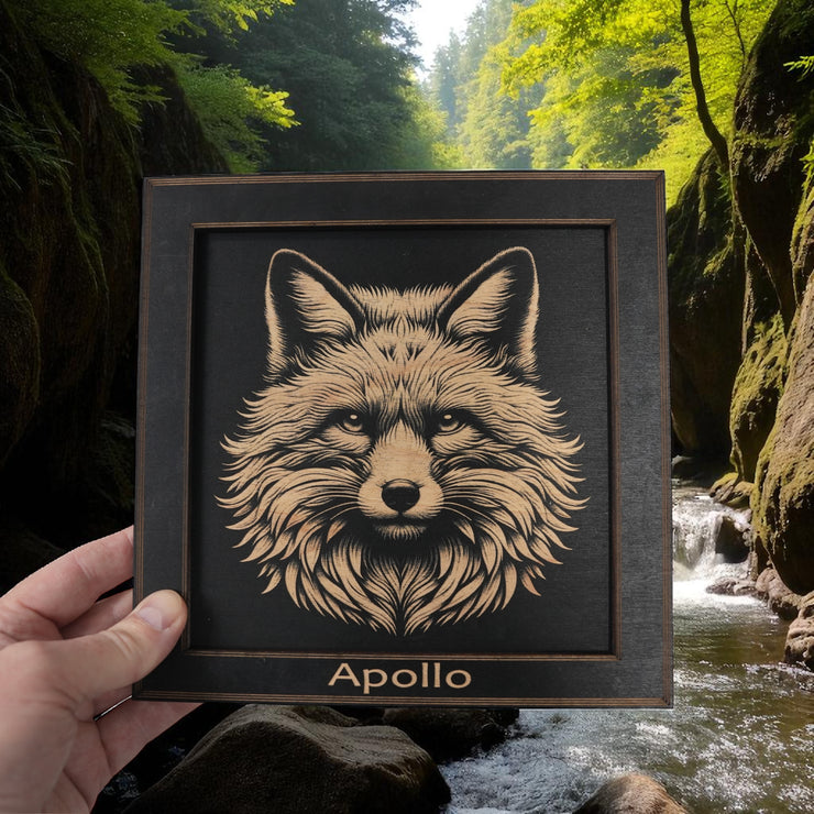 Framed Art - PERSONALIZED - CUSTOM - Fox