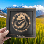Framed Art - PERSONALIZED - CUSTOM - Coiled Snake
